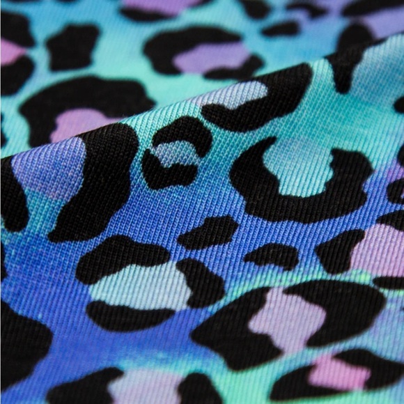 STRIPE & STARE LOUNGE PANT in GALAXY LEOPARD. ****PANTS ONLY**** - Picture 3 of 10